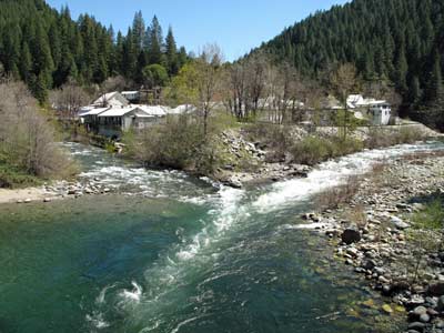 Convergence of Downie River on the left & Yuba River on the right.