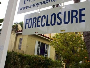 Foreclosure sign