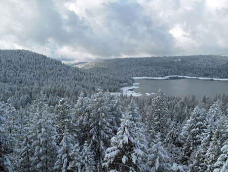 Starting to Clear Scotts Flat Lake 12:30 pm December 7, 2009