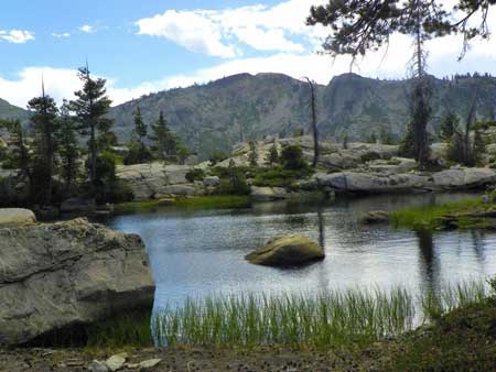 One of the lakes in Grouse Ridge, Nevada County, CA