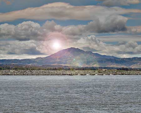 Mt. Diablo from the San Joaquin Bridge