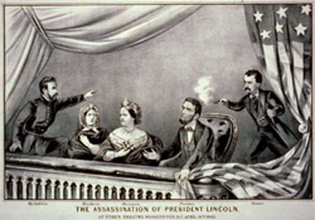 The assassination of Abraham Lincoln - Photo courtesy of Wikipedia