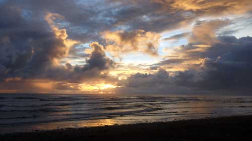 Sunset beach off of Dominical, Costa Rica