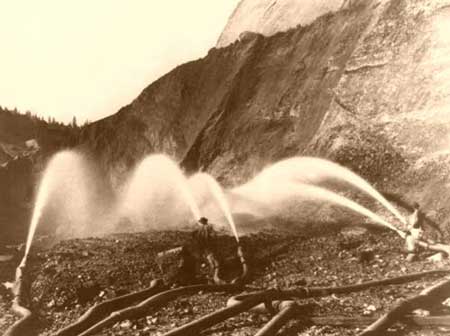 Hydraulic mining, Nevada County, CA, 1866