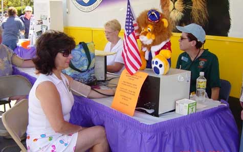 :  Local Lions Clubs will provide free glaucoma and vision screening services at the Nevada County Fair on Friday, August 10. Photo credit: Northern California Lions Sight Association