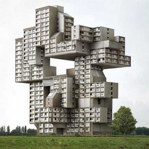 Stacked housing; Photo courtesy of http://www.funnypica.com/